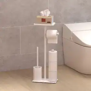 Brosse WC Et Dérouleur Papier Blanc