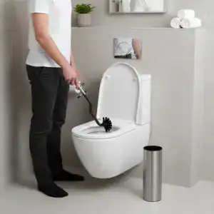 Brosse WC Courbée Inox