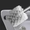 Brosse WC boule avec 800 poils denses pour nettoyage efficace à 360 degrés.