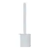 Brosse toilette flexible blanche, design moderne pour WC, entretien facile.