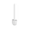 Brosse WC murale blanche, design moderne pour salle de bain.