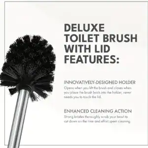 Brosse Toilettes Avec Tête De Rechange Noir