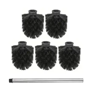 Brosse Toilettes Avec Tête De Rechange Noir