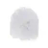 Tête brosse toilette blanche, poils doux pour nettoyage WC efficace.