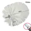 Tête brosse WC à visser blanche, dimensions 10cm, 8cm, 12mm.