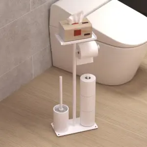 Brosse WC Et Dérouleur Papier Blanc