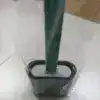 Brosse toilette flexible verte, manche long et poignée ergonomique pour WC.