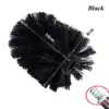 Tête brosse WC à visser noire, dimensions 10cm x 8cm, adaptateur 12mm.