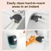 Brosse WC chat pour nettoyer facilement les zones difficiles d'accès dans les toilettes.