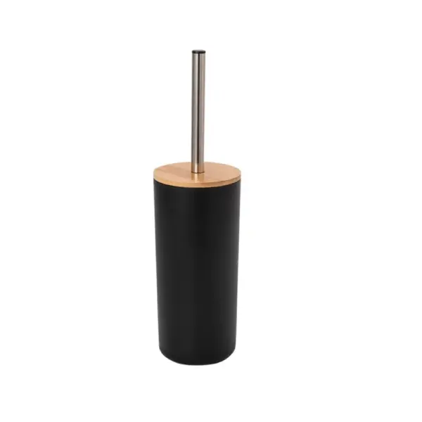 Brosse Toilette Bois Et Noir