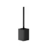 Brosse toilette murale noire, design moderne, support mural pour WC.
