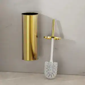 Brosse WC Doré Suspendu